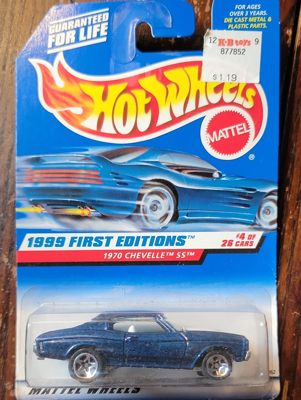 Mattel Hot Wheels 1970 Chevelle SS in Metallic Blue